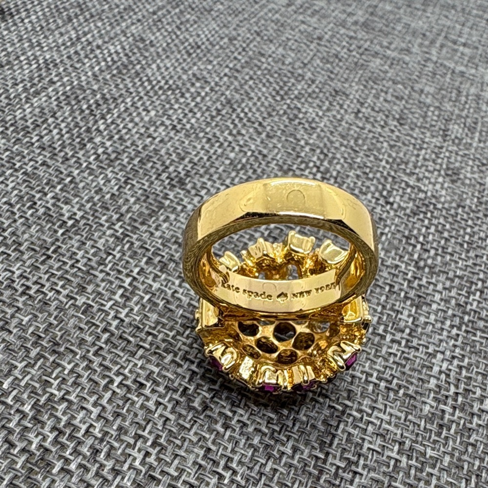 Kate Spade NY Done Crystal Lady Marmalade Ring - Picture 4 of 9
